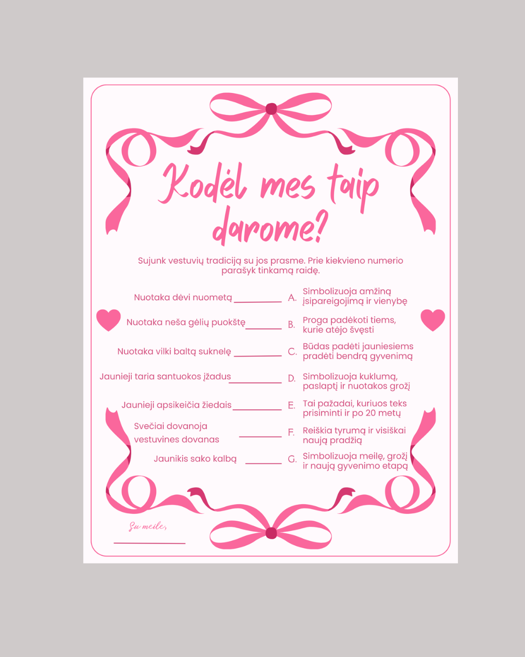 Mergvakario žaidimų kortelės – Dizainas nr. 1 - Image 3