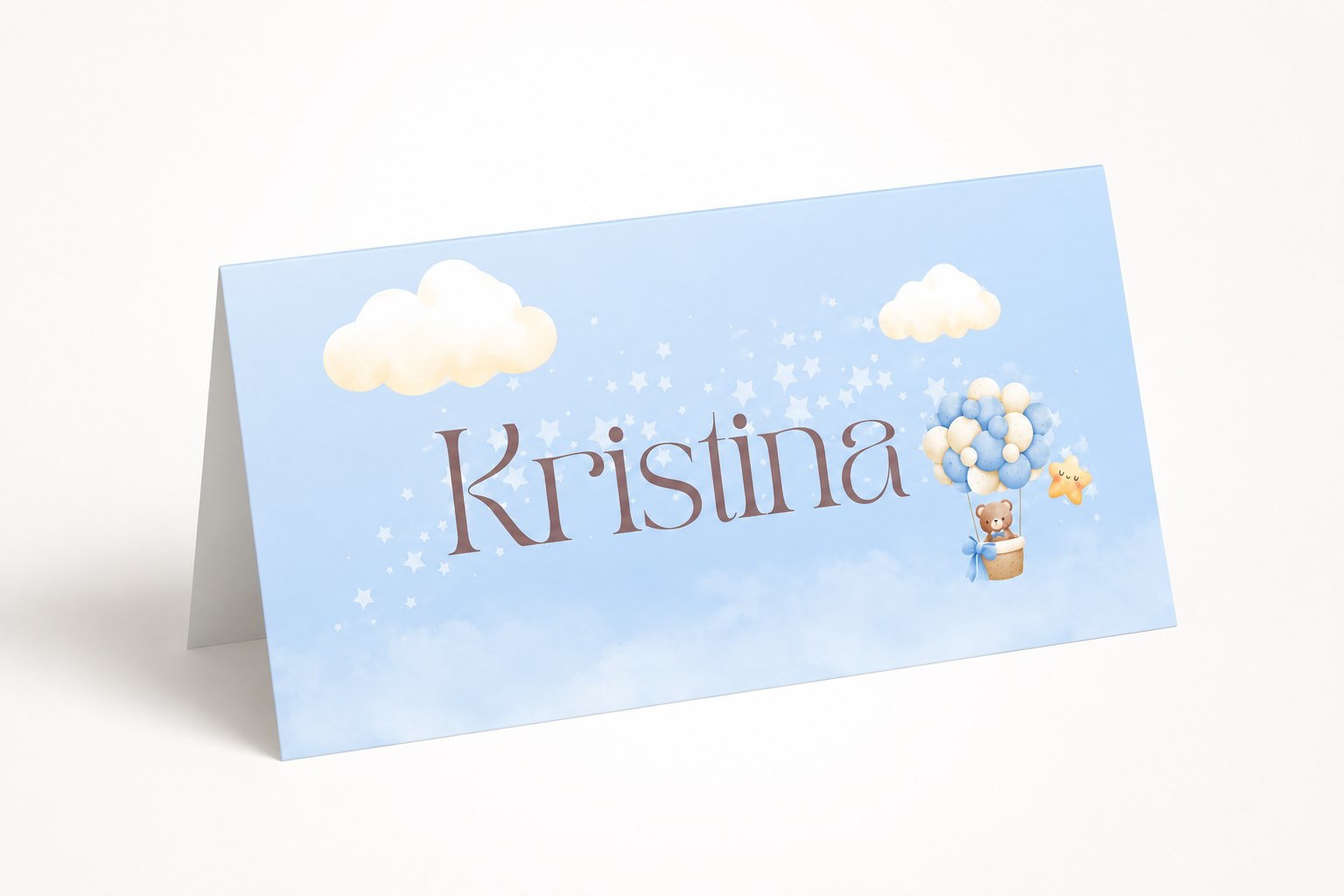 Krikštynų stalo kortelės su vardais – Dizainas nr. 1 - Image 3
