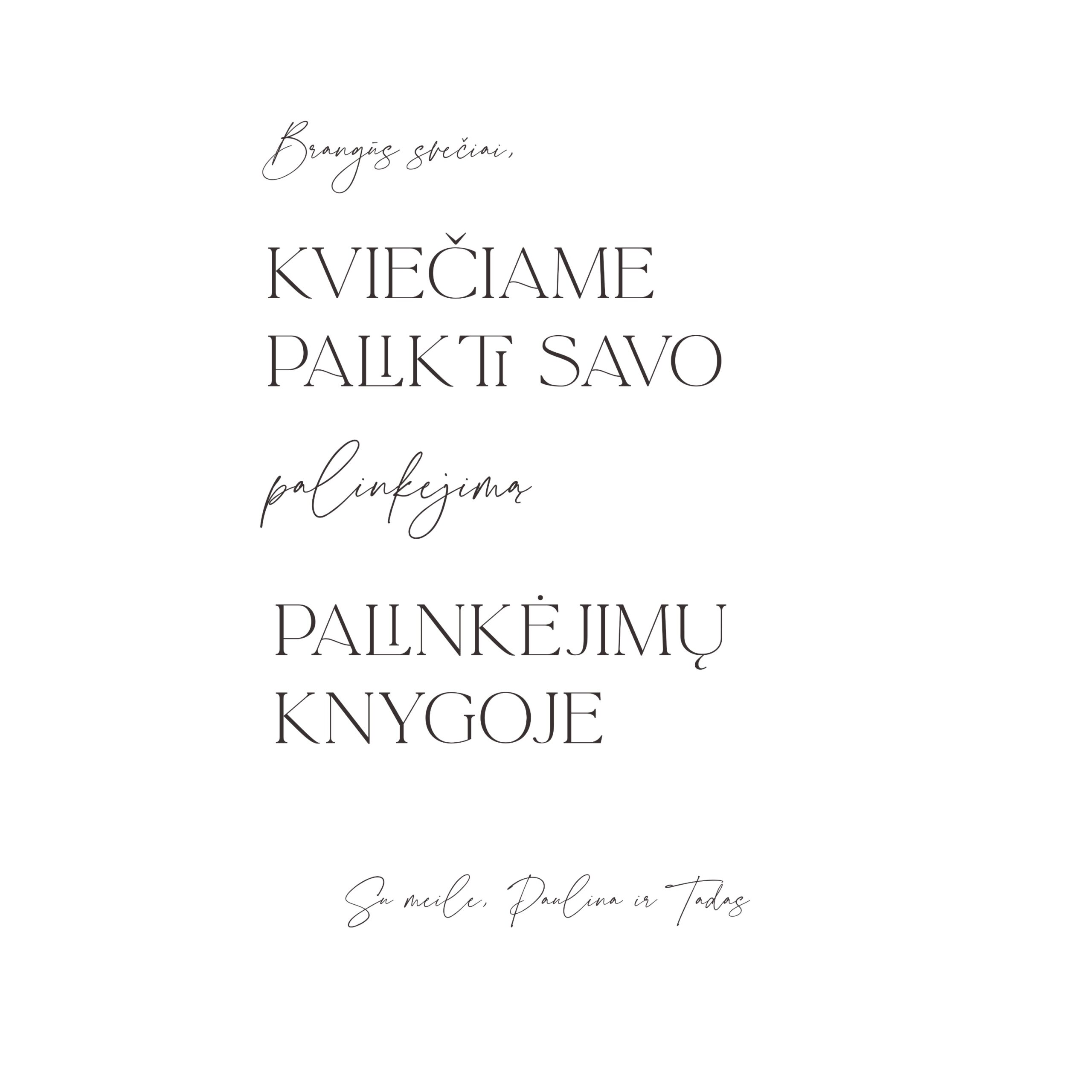 Prašymas pasirašyti palinkėjimų knygoje – Dizainas nr. 1 - Image 2
